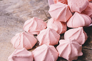 pink meringue